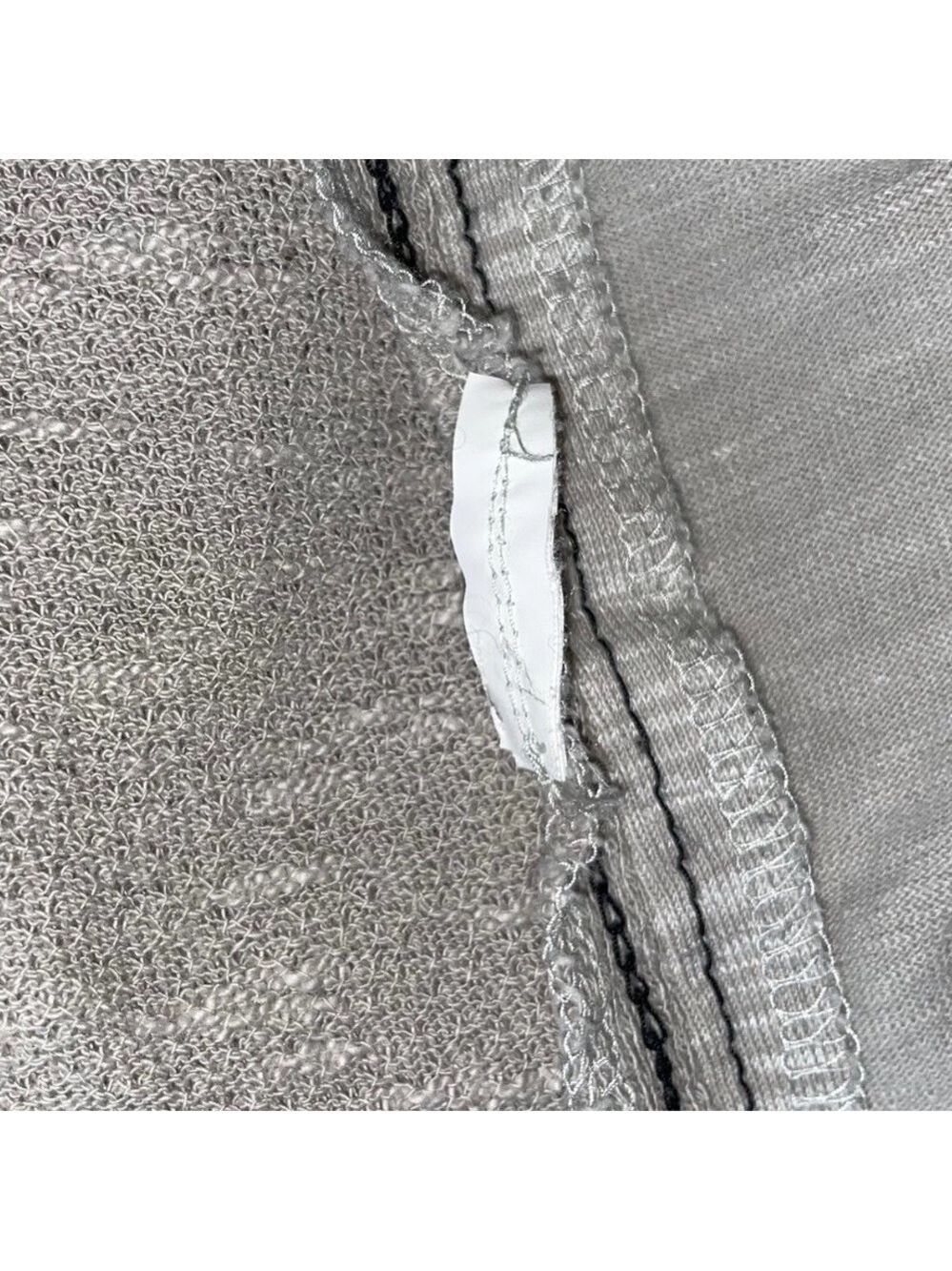 Pas de Calais Beige Textured Slub Knit Oversized Pullover Top Size 36 US S/M - Picture 9 of 9